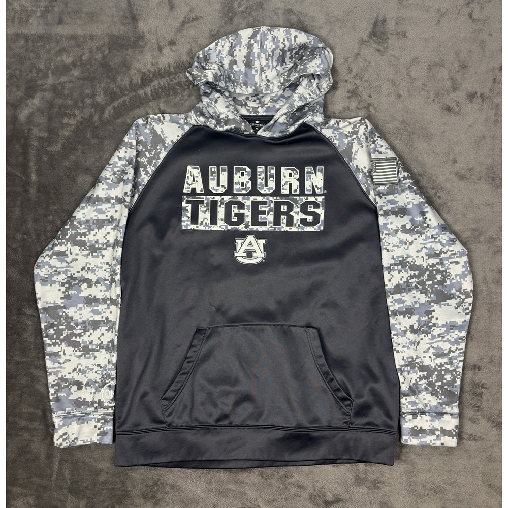 Colosseum Auburn Tigers Men's XL Digital‎ Military Camouflage Hoodie Sweatshirt